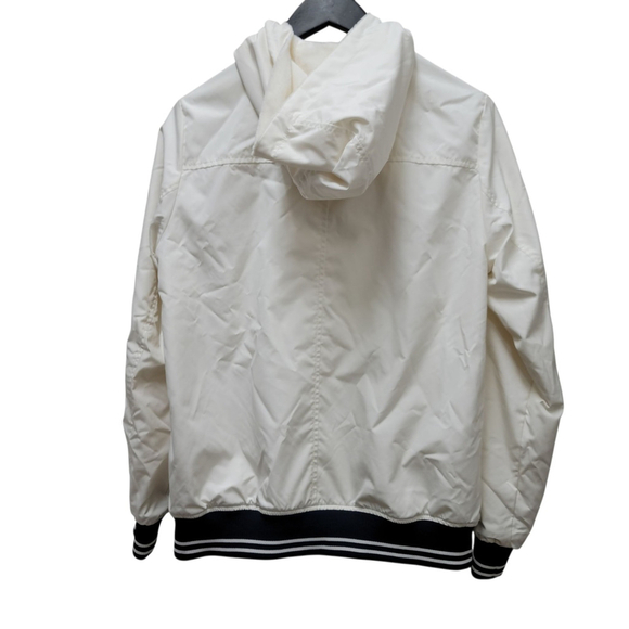 Tommy Hilfiger Women's Reversible Plush/Nylon Hooded Full-Zip Jacket Small Cream - Picture 11 of 14